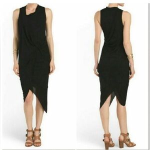 NWOT Helmet Lang Lg knit layered cross over dress